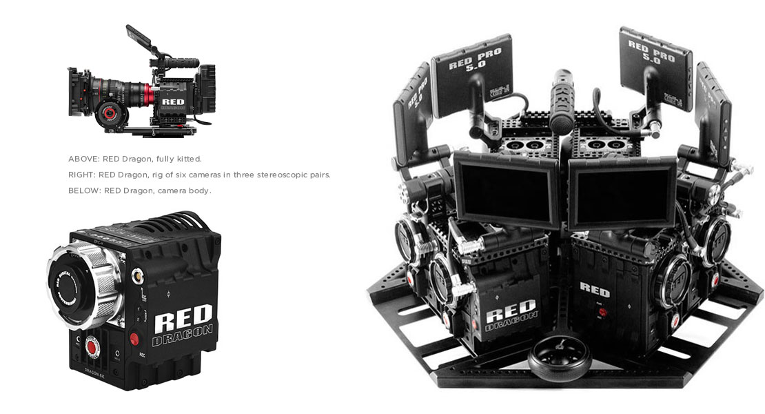 stereoscopic stereo professional pro RED Dragon 3D